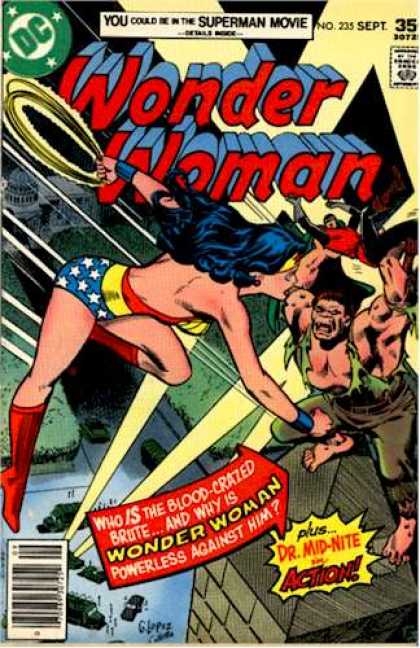Wonder Woman 235 - Superman Movie - Blood-crazed Brute - Poweless To Stop Him - Doctor Mid-nite - Capitol Building