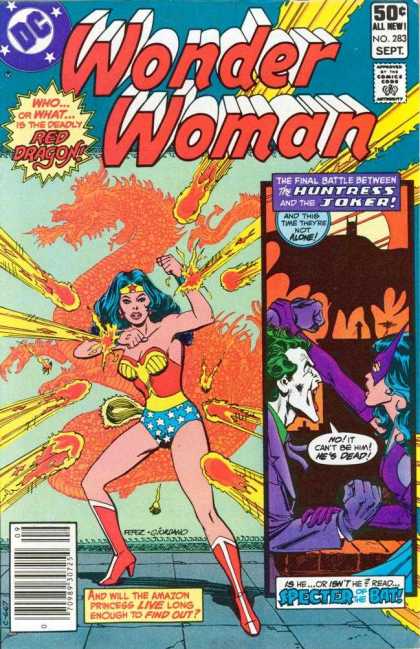 Wonder Woman 283 - Red Dragon - Huntress - Joker - Final Battle - Amazon Princess - Dick Giordano, George Perez