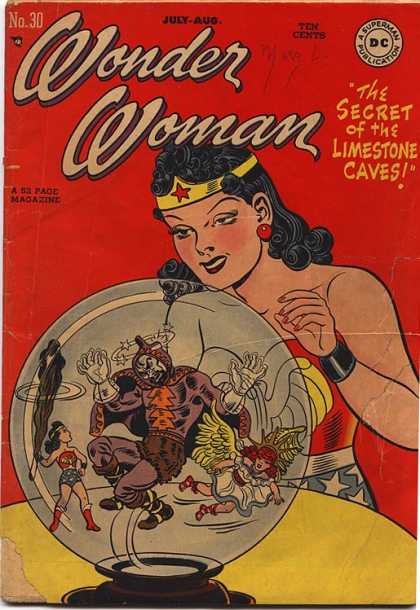 Wonder Woman 30 - The Secret Of The Limestone Caves - Globe - Young Version Of Herself - Young Girl With Wings - Villian - Aaron Lopresti, Design Hi-Fi