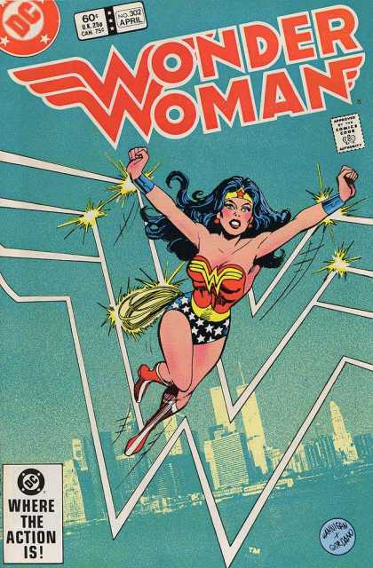 Wonder Woman 302 - Skyline - Action - Where - April - Comics - Dick Giordano