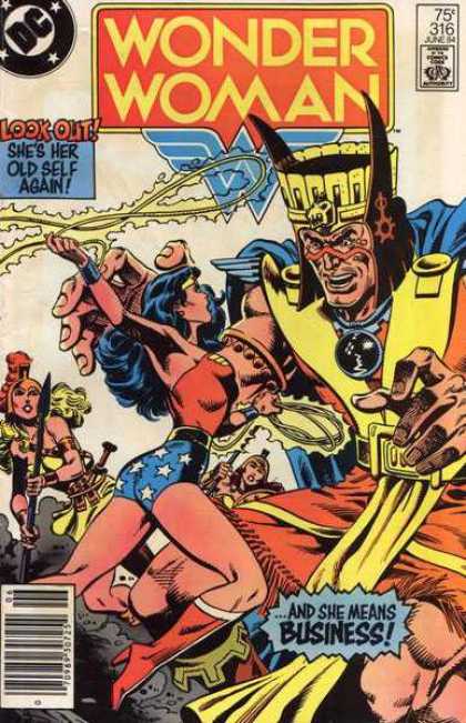 Wonder Woman 316 - Wonder Woman - Look Out Shes Her Old Self Afain - And She Means Business - Lasso - Spear - Eduardo Barreto