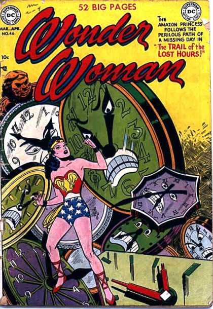 Wonder Woman 46 - 52 Big Pages - Clocks - The Trail Of The Lost Hours - Divider - Woman