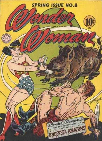 Wonder Woman 8 - Boar - Sword - Dc - Dime - Swinging - Harry Peter, Terry Dodson
