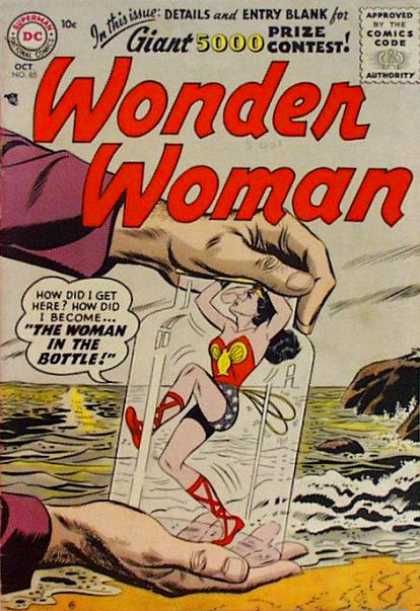 Wonder Woman 85 - Woman - Super Hero - Beach - Bottle - Linda Carter