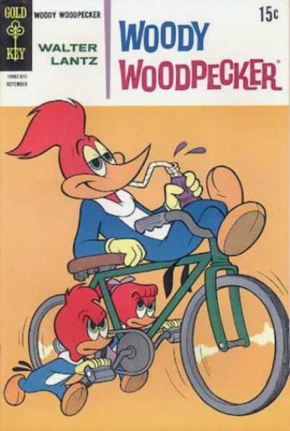 Woody Woodpecker 103 - Purlple Kool Aid - Bike - Boy U0026 Girlpedaling - Wheels - Sitting On Bike