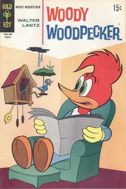 Woody Woodpecker 106 - Cuckoo Clock - Umbrella - Newspaper - Easy Chair - Walter Lantz