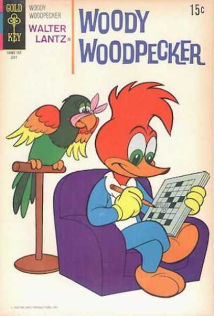 Woody Woodpecker 118 - Gold Key - Walter Lantz - Bird - Pencil - Chair