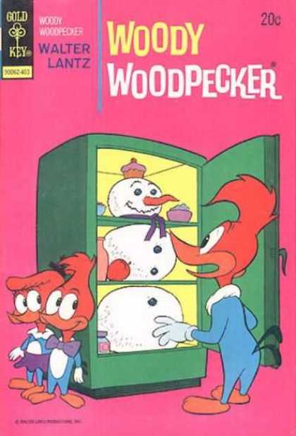 Woody Woodpecker 135 - Walter Lantz - Refrigerator - Snowman - Food - Cold