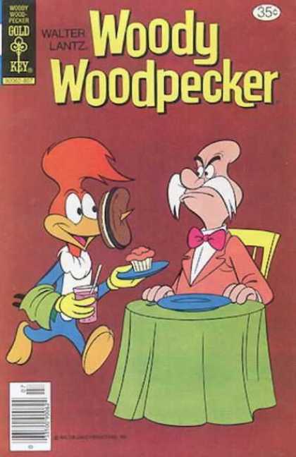 Woody Woodpecker 168 - Walter Lantz - Gold Key - Cake - Table - Chair
