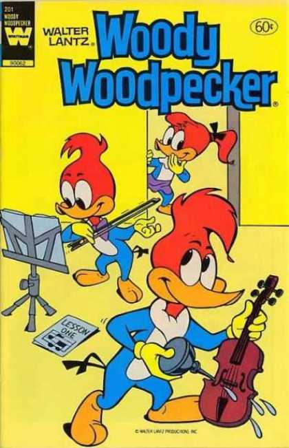 Woody Woodpecker 201 - Instrument - Violin - Music Lessons - Bow - Walter Lantz