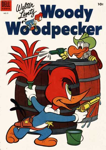 Woody Woodpecker 21 - Buzzard - Cowboy Hat - Water Pistols - Barrels - Feather Duster