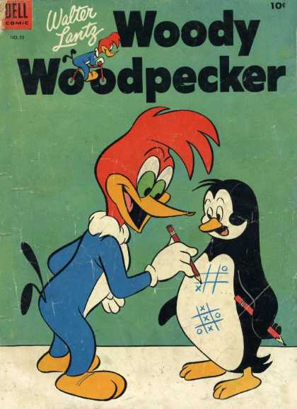 Woody Woodpecker 22 - Walter Lanz - Woody Woodpecker And Chilli Willy - Tic-tac-toe - Woody Smiling - Belly Games