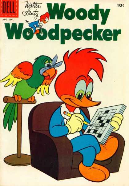 Woody Woodpecker 50 - Sick Parrot - Talking Parrot - Crosswords - Woody Trying To Relax - Quietness
