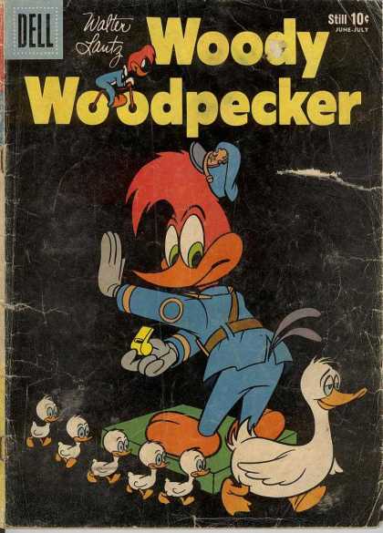 Woody Woodpecker 55 - Walter Lantz - Police - Duck - Ducklings - Whistle