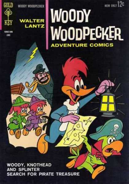 Woody Woodpecker 76 - Cave - Parrot - Kids - Lantern - Pirate Treasure