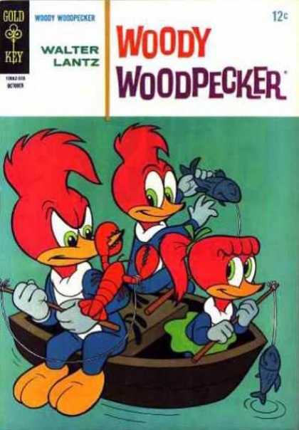 Woody Woodpecker 87 - Fishing - Boat - Fish - Lobster - Skirt