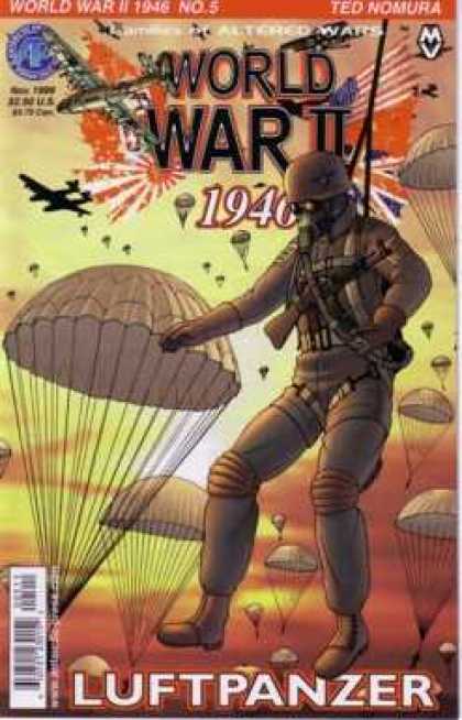 World War II 1946 5 - World War Ii - 1946 - Parachutes - Fighter Planes - Luftpanzer