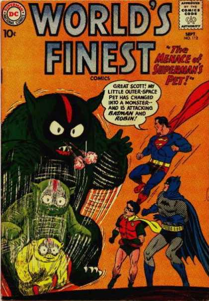 World's Finest 112 - Protectors Of The World - Protection Of Aliens - Will Be A Super Hero - The World Needs All The - Together For Humanity