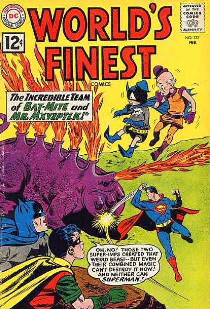 World's Finest 123 - Comics Code - The Incredible Team - Bat-mite - Mrmxyzpitlk - Monster