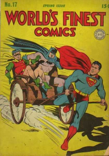 World's Finest 17 - Superman - Batman - Robin - Cart - Capes