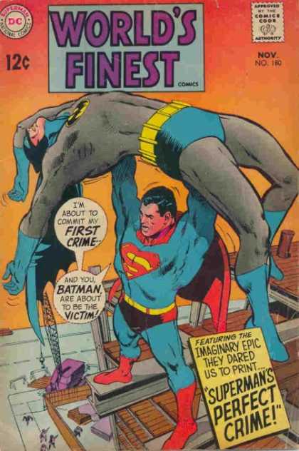 World's Finest 180 - Superman - National Comics - Dc - Approved By The Comics Code Authority - Batman