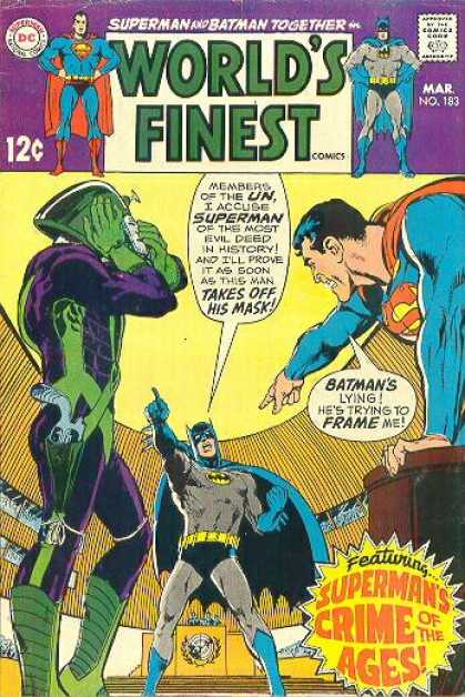 World's Finest 183 - Superman - Batman - Crime Of The Ages - Mask - Un