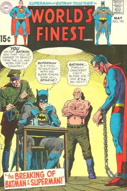 World's Finest 193 - Superman - Batman - Superman Is A Fool To Hold Out - Batman Finally Cracked - The Breaking Of Batman And Superman