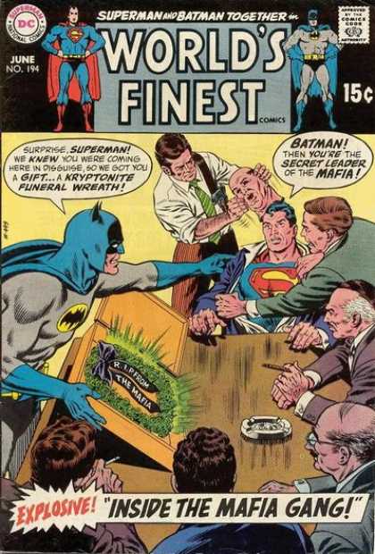 World's Finest 194 - Superman - Batman - Disguise - Kryptonite - Mafia