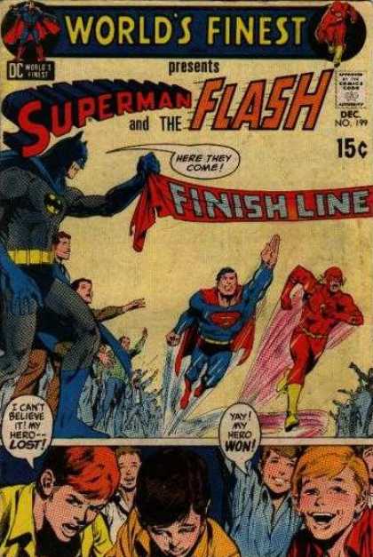 World's Finest 199 - Superman - Flash - Batman - Finish Line - Race