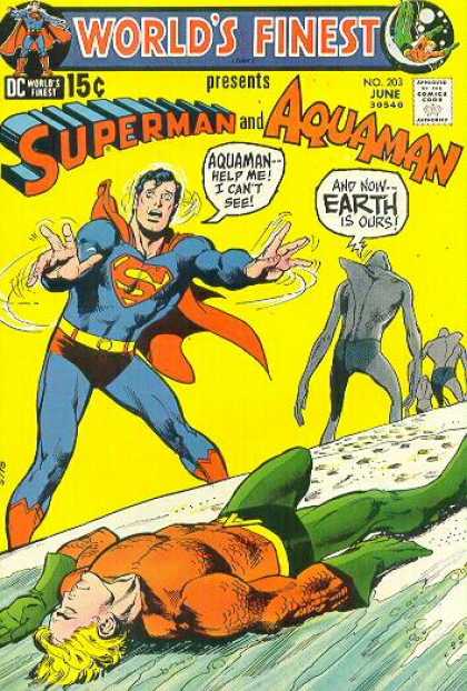 World's Finest 203 - Approved By The Comics Code Authority - Dc - Superman - Aquaman - June