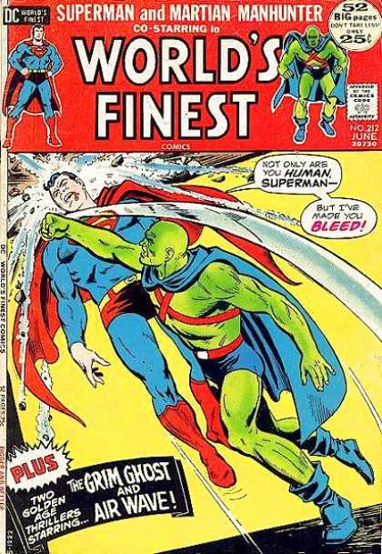 World's Finest 212 - Superman - Grim Ghost - Superhero - Plus - But Ive Made You Bleed