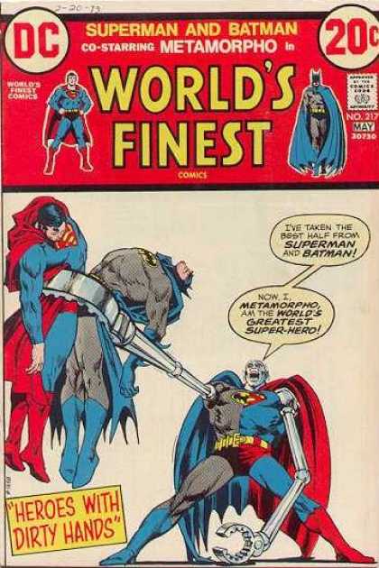 World's Finest 217 - Batman - Superman - Superhero - Cloth - Fighting