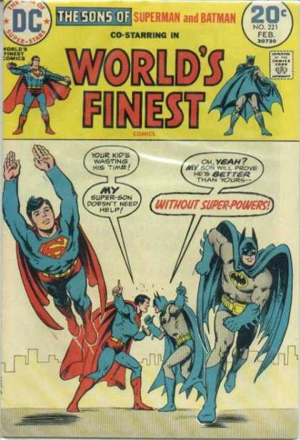 World's Finest 221 - Superman - Batman - Sons - Argument - Flying