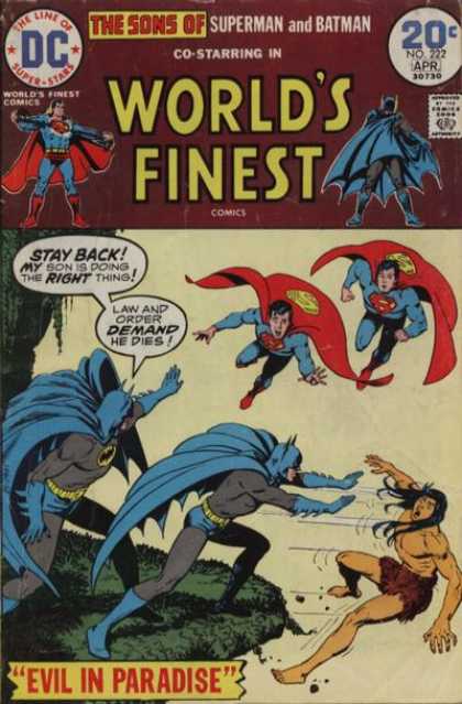 World's Finest 222 - Batman - Superman - Death - Law And Order - Evil In Paradise