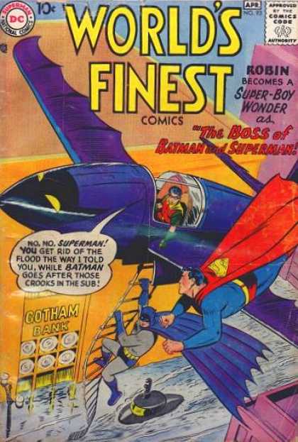 World's Finest 93 - Dc - Airplane - Robin - Boss - Superman