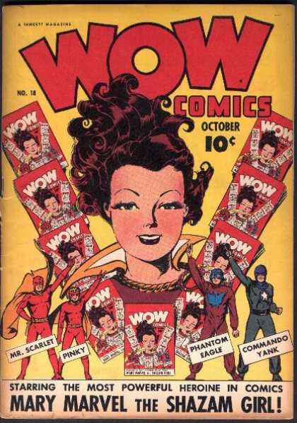 Wow Comics 18 - Woman - Superhero - Men - Magazines - Red