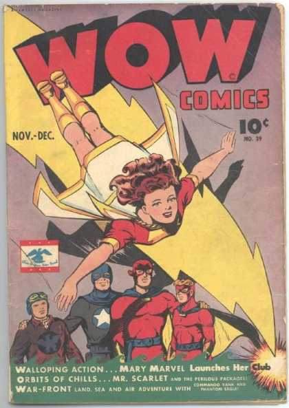 Wow Comics 39 - Mary Marvel - Action - Chills - Launches - Adventure