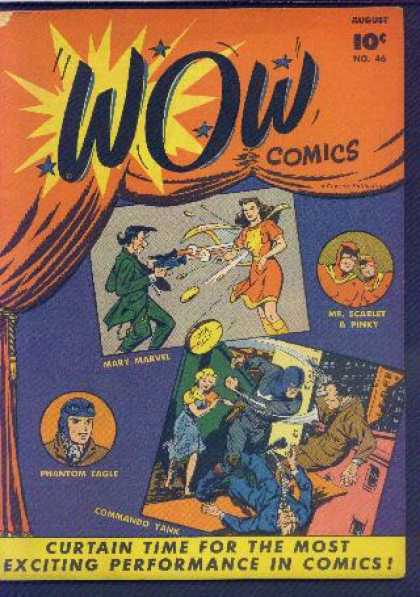 Wow Comics 46 - Mary Marvel - Pinky - Mr Scarlet - Phantom Eagle - Commando Tank