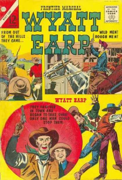 Wyatt Earp 46 - Frontier Marshal - Comics Code - From Out Of The Hills They Came - Cowboy - Gun