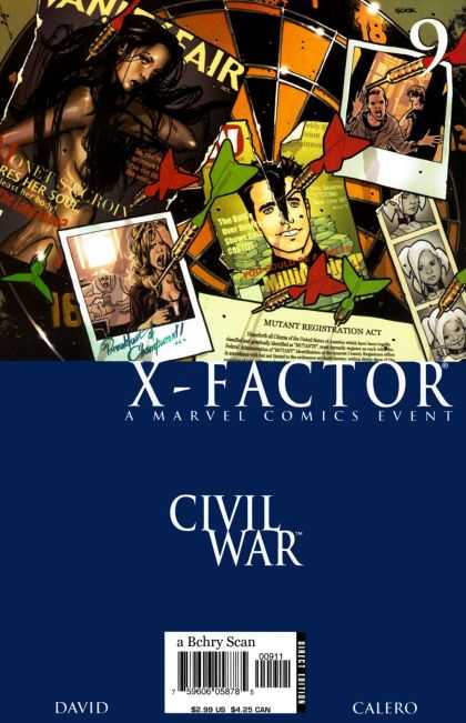 X-Factor (2005) 9 - Vanity Fair - Photos - Civil War - David Calero - Darts