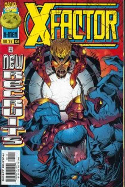 X-Factor 131 - Marvel Comics - New Recruits - X-men - Beast - Fighting