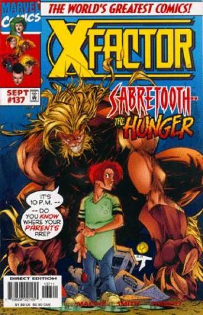 X-Factor 137 - Marvel - September - Sabretooth The Hunger - Redhead - Speech Bubble - Duncan Rouleau