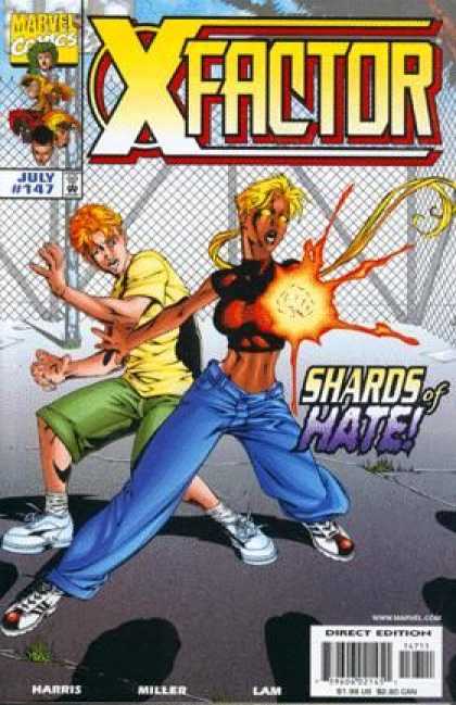 X-Factor 147 - Shards Of Hate - Fence - Young Boy - Female Mutant - Blue Jeans - Mike Miller