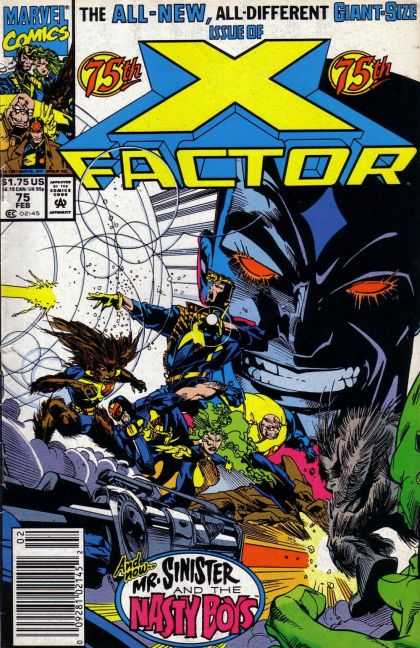 X-Factor 75 - Marvel Comics - 75th - Feb - Giant-sized Issue - Mr Sinister And The Nasty Boys - Larry Stroman