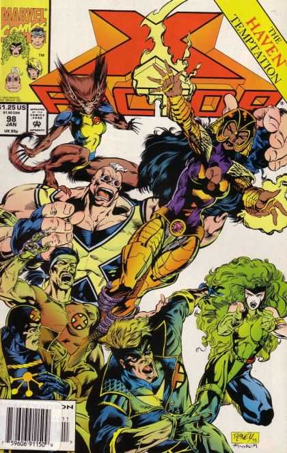 X-Factor 98 - X-men - Mutants - Marvel - Comic - Haven Temptation - Tom Raney