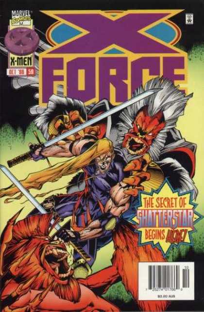 X-Force 59 - Sword - The Secret Of Shatterstar Begins Here - Monster - Unded - X Men - Mark Morales