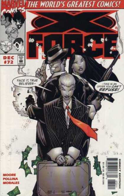 X-Force 72 - X Force - Face It True Believer - This Is An Offer You Cant Refuse - Rifle - Red Tie - Mark Morales
