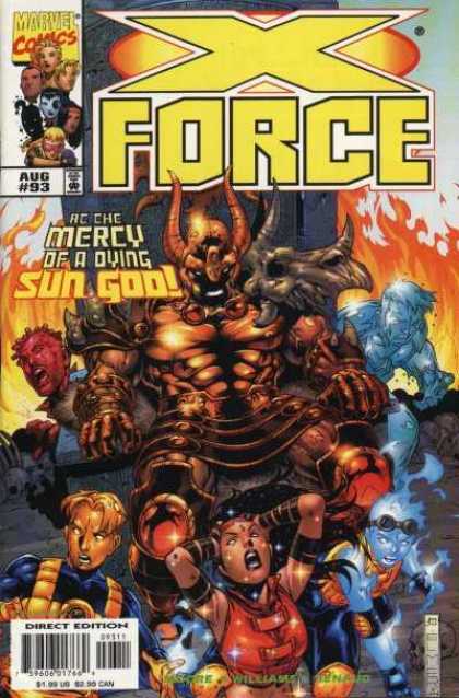 X-Force 93 - Fire - Evil - Armor - Boy - Crying Girl - Jim Cheung