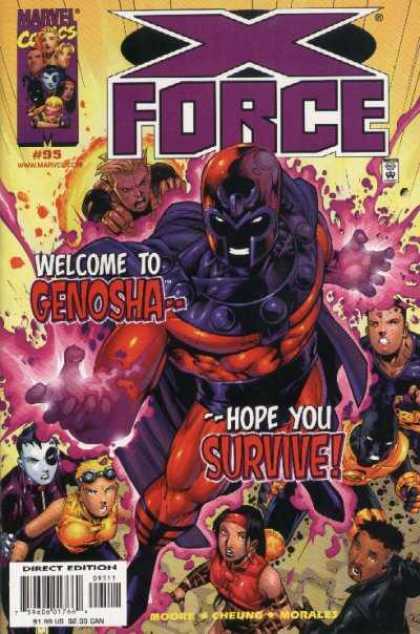 X-Force 95 - X Force - Genosha - Marvel - 95 - Direct Edition - Jim Cheung
