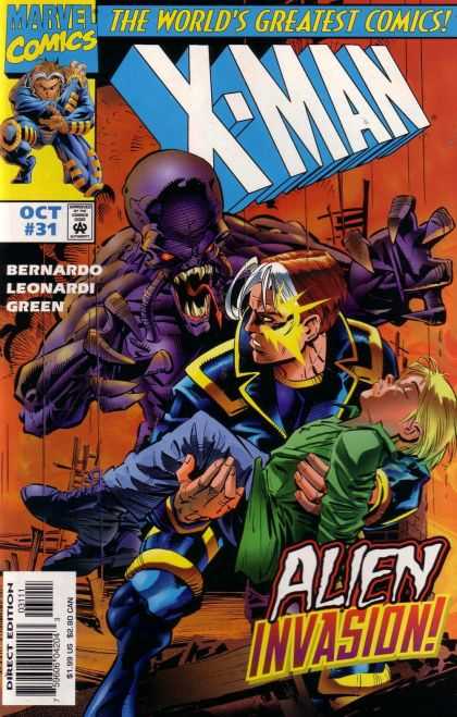 X-Man 31 - Marvel - Superhero - Alien - Child - Green - Rick Leonardi